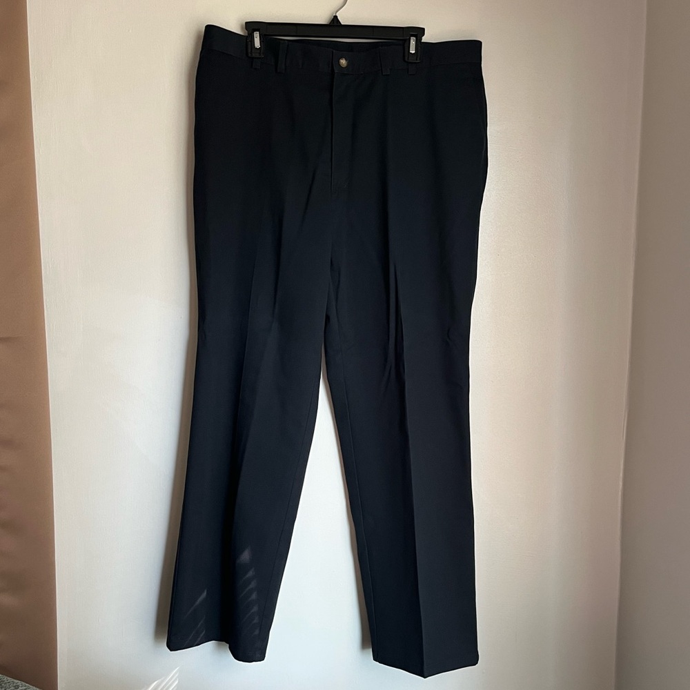 Haggar Charcoal Cotton Dress Pants